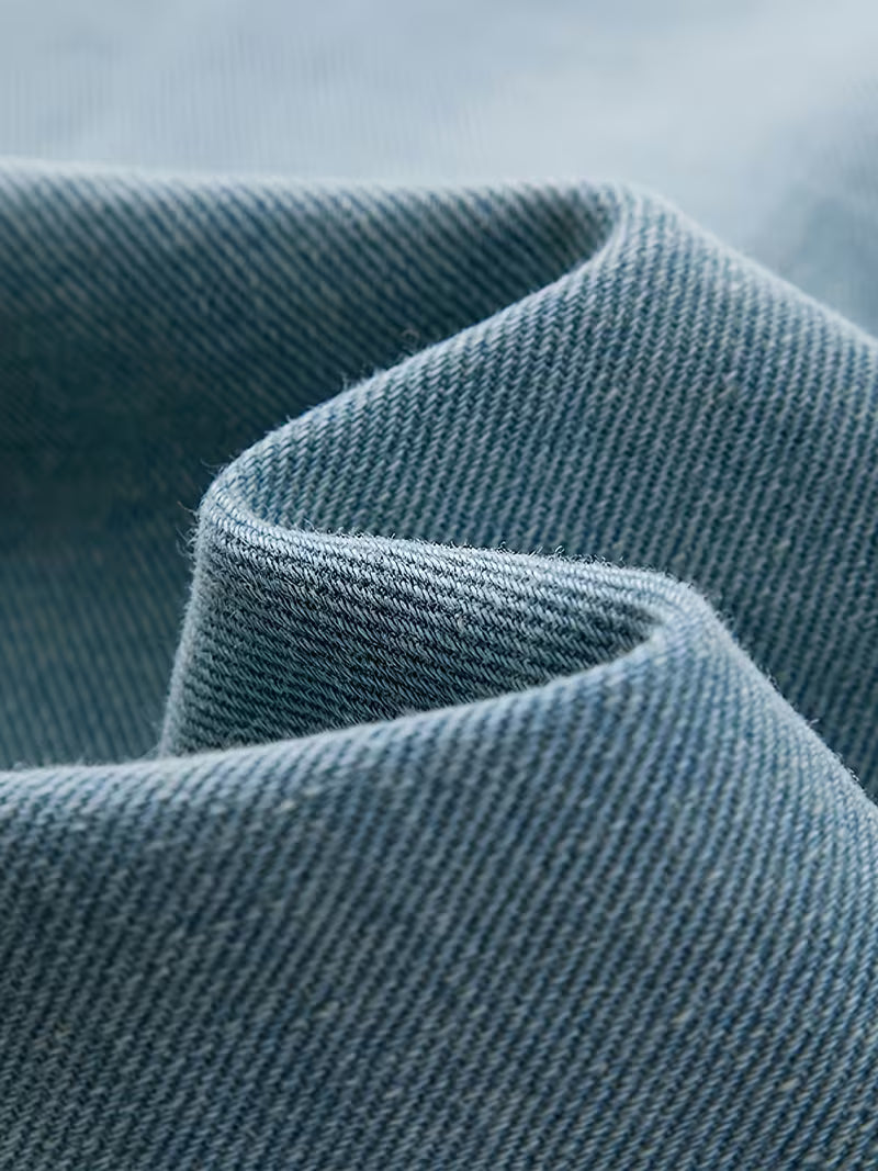Anoxina Light Blue Denim Men's Full Sleeve Casual Overshirt
