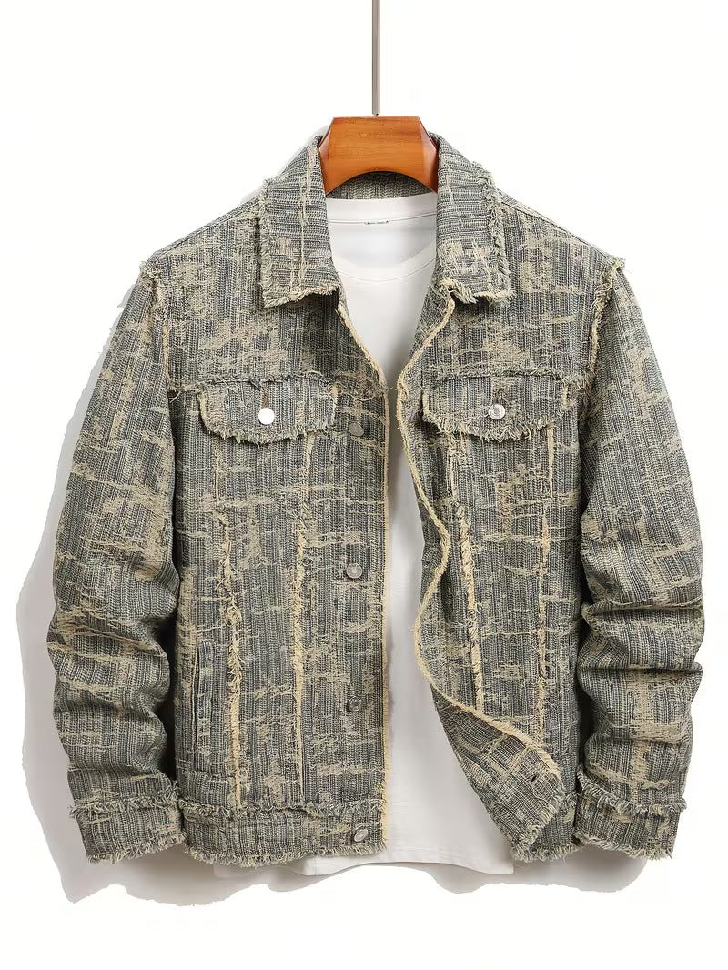 Anoxina Grey Textured Overshirt