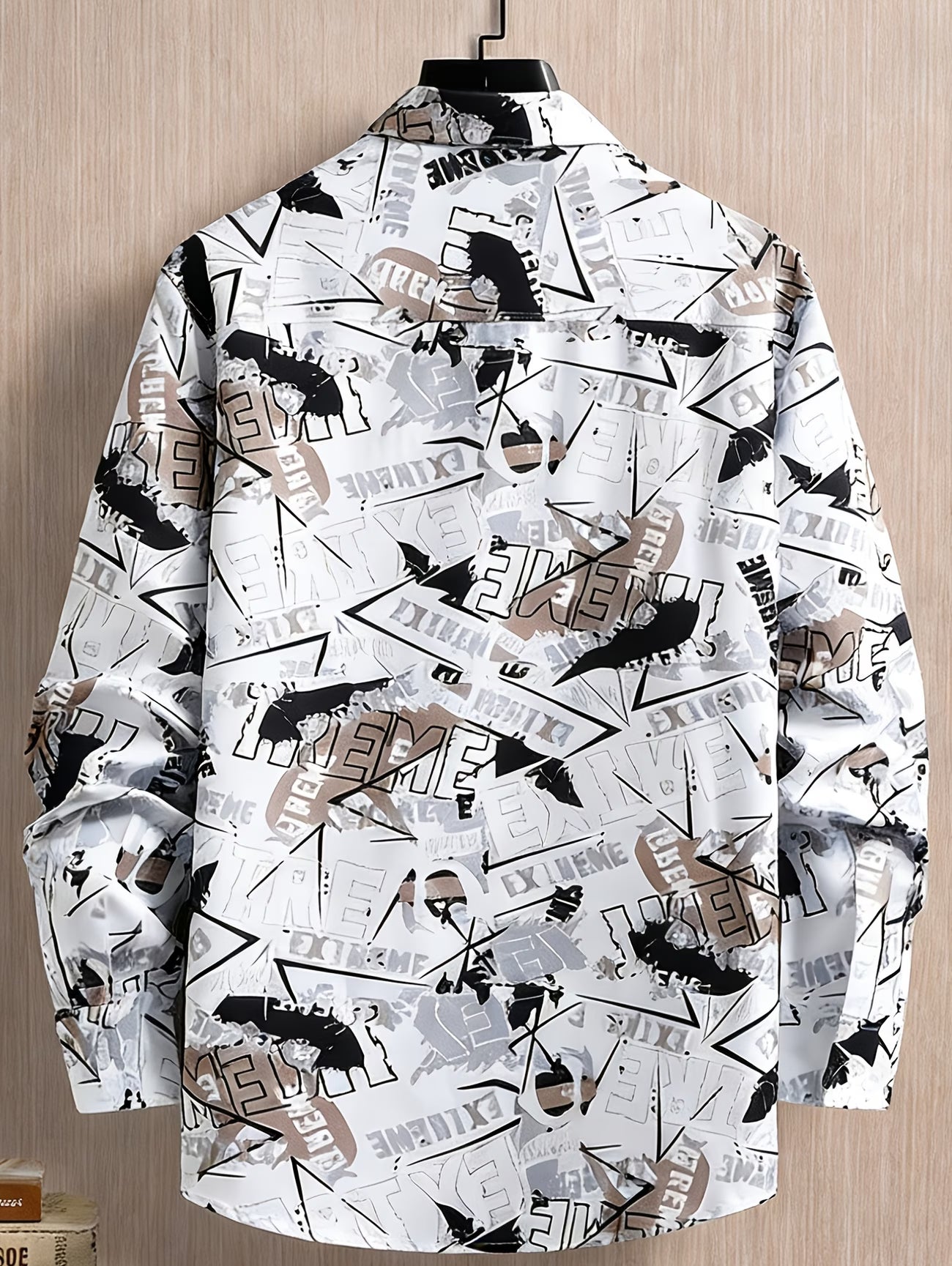 Anoxina White Graphic Print Full Sleeve Shirt