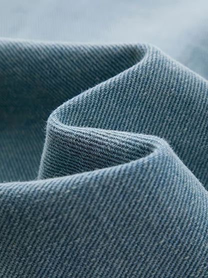Anoxina Light Blue Denim Men's Full Sleeve Casual Overshirt