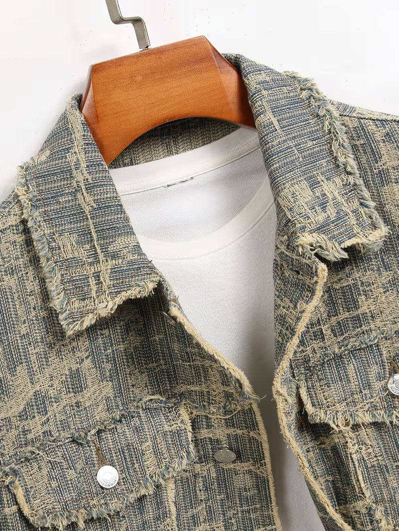 Anoxina Grey Textured Overshirt