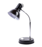 Black Steel Adjustable Study Lamp – Metal Shade Desk Lamp for Study, Office & Reading