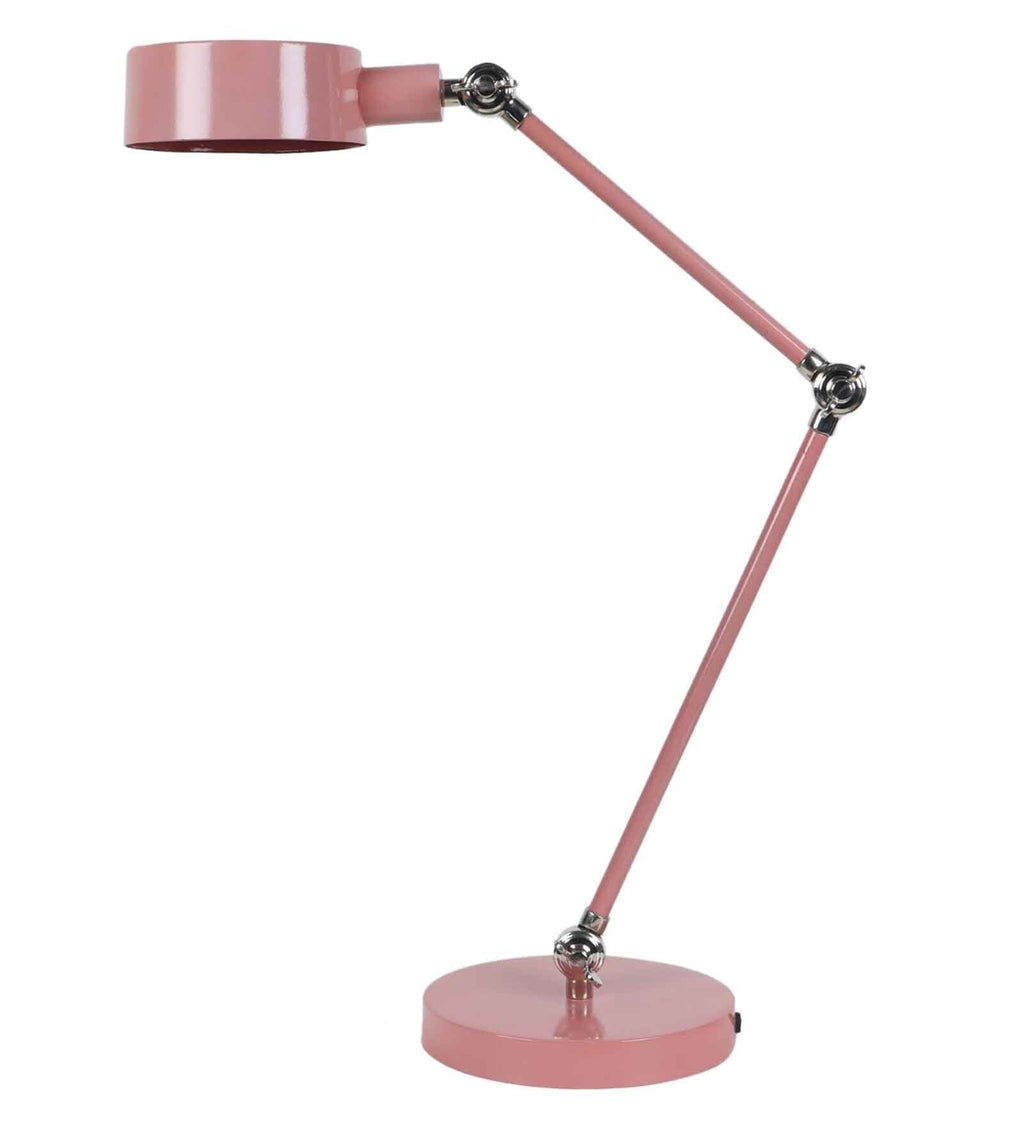 Matte Pink Adjustable Study Lamp – Modern Desk Lamp for Study, Reading & Home Décor